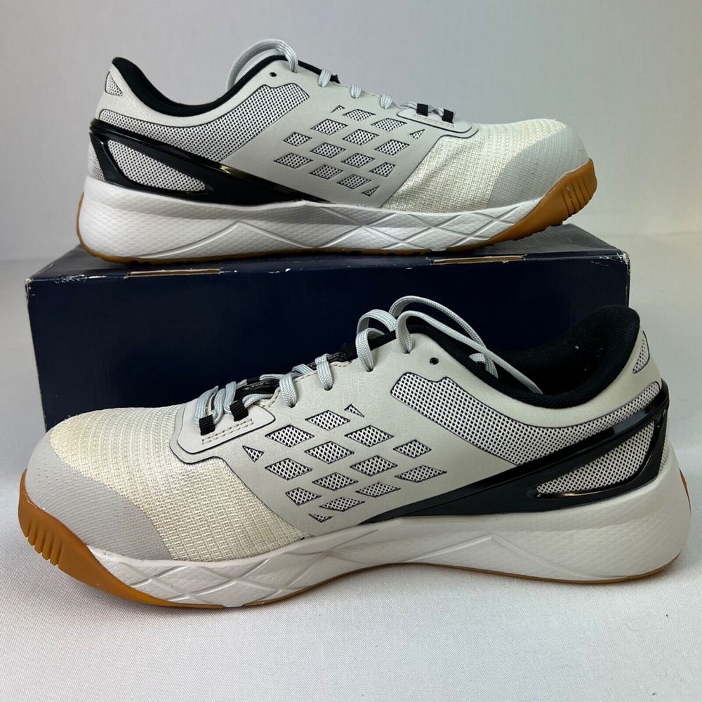 Reebok Work Nanoflex TR EH Compsite Toe Mens 10 W RB3322 White Black Gum‎